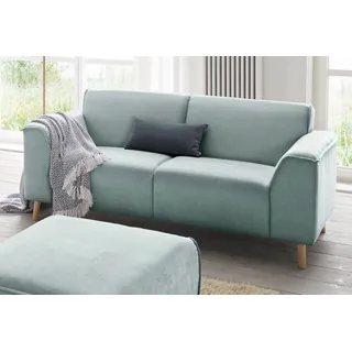 Home Affaire 2-Sitzer »Janek Scandic Design, elegant und zeitlos« mit Federkern und Keder in scandinavischem Design, grün