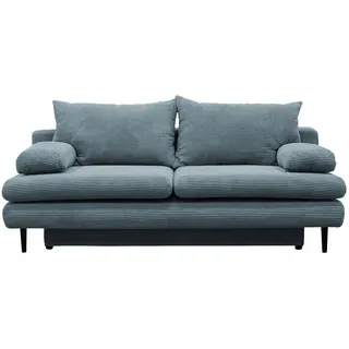 P & B Schlafsofa , Türkis , Textil , Füllung: Schaumstoff,Schaumstoff , 202x85x99 cm , Wohnzimmer, Sofas & Couches, Schlafsofas, Sonstige Schlafsofas