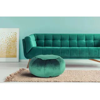 Kayoom Sitzhocker »Pouf Taj Mahal 325, trendige samtige Oberfläche« 1 Stk. tlg. samtweich, farbig, modern, orientalisches Design, grün