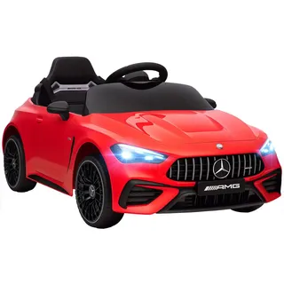 Aiyaplay Kinder-Elektroauto 2 x 12V Kinderauto mit Musik, Mp3, Sanftem Start/Stopp , Rot , Kunststoff , 55x43x99 cm , unisex , Freizeit & Co, Gartenspielzeug, Kinder-Elektrofahrzeuge