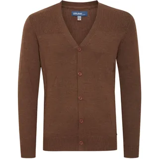Cardigan BLEND "Cardigan BHCaden", Herren, Gr. XL, braun (mocca mix), Obermaterial: 100% Baumwolle CO., Strickjacken Cardigan