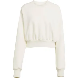 adidas Damen Soft Lux Sweatshirt, Off White, XXL