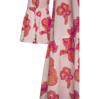 LASCANA Longbluse Damen orange-pink bedruckt Gr.44/46