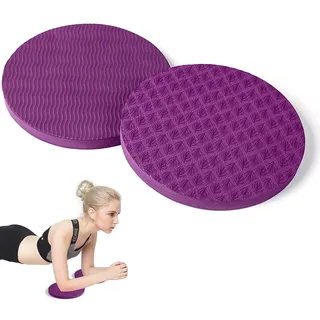 Prmape 2 Pcs Yoga Bolster Knieschoner, Rutschfest Yogakissen Knieschoner, Umweltfreundlich Yoga Knie Pad für Minimiert und Unterstützt Knie Handgelenke und Ellbogen (17 x 17x 1,5 cm)