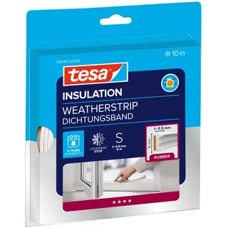 Tesa tesamoll E-Profil Fenster-Dichtungsband weiß 9,0 mm x 10,0 m