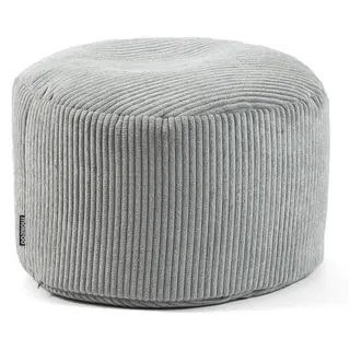 Mokebo Pouf Cord Der Faule Lenz , Grau , Textil , 50x30x50 cm , Oeko-Tex® , Wohnzimmer, Sessel, Hocker & Hockerbänke, Poufs