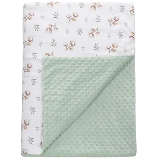 Warme Decken Winter Kinderdecke Babydecke Wohndecke Baby Kuscheldecke mit Dreilagige Baumwolle, Sofa Decken Kinderwagen Decke, Babydecke Neugeborenen Geschenke zur Geburt, 110 * 140cm Grün