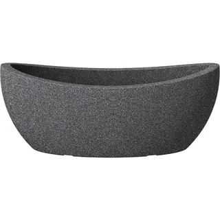 Scheurich Pflanzgefäß Wave Cubo Jardiniere 58 x 24 x 23 cm schwarz granit