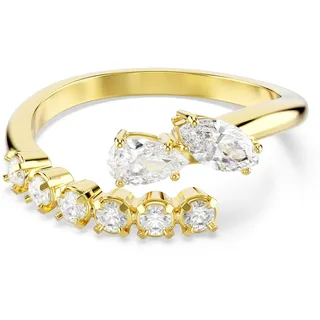 Swarovski Mesmera Kollektion Open Ring, Mixed Cuts, Weiß, 18k Goldfinish