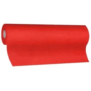 Tischläufer Airlaid 24m x 40cm - alle 120cm perforiert, stoffähnlich, rot