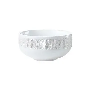 ASA Schale Weiß mit Strickrelief 13 cm
