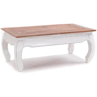 DESIGN DELIGHTS OPIUMTISCH East | 100x60cm (BxT), Mahagoni | Beistelltisch, | Farbe: 06 weiß-landhaus