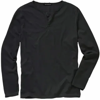 Ausdauer-Henley Schwarz 50