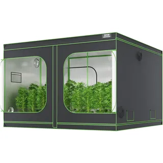 Vevor Growbox 305 x 305 x 203 cm Schwarz, Grün