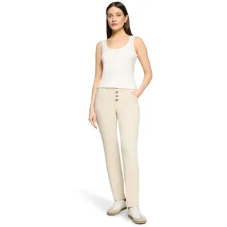 Cartoon Boyfriend-Jeans Mid Waist Beige 44
