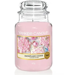 Yankee Candle Snowflake Cookie Duftkerze 623 g rosa
