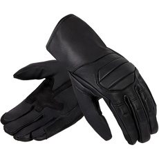 OZONE MOTO Rookie II Motorradhandschuhe Herren | Ziegenleder | Stoßabsorbierende Schaumstoffeinsätze | Anatomische Konstruktion | Touchscreen-freundliche Pads