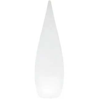 rl live your light LED Akku Außen Stehleuchte Kunststoff 122 cm inkl. 4,5 Watt Farbwechsel LED weiß