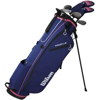 Wilson Damen Profile HALBER Satz LRH GRA Set, Marineblau/Rosa, Standard