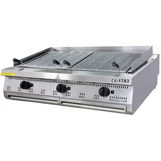 Maxima Gastro Premium Holzkohlengrill - 3 Zonen - Dreifache Einheit - 90 cm Tief - Gas