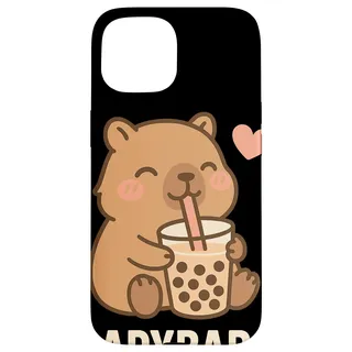Capybara Mit Bubble Tea Kawaii Süßes Tier CAPYBARA Bubble Hülle für iPhone 15