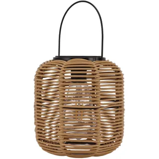 Solarlaterne, hängende Solarleuchte für den Außenbereich, wasserdicht, dekorative Rattanlaterne für Tisch, Terrasse, Garten, Hof, Veranda, Wolfram