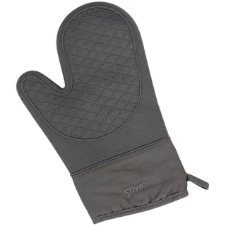 5five Ofenhandschuh, Silikon und Baumwolle, Grau