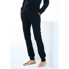 Bench. Loungewear Jogginghose, mit dezenter Logostickerei, Loungeanzug, schwarz