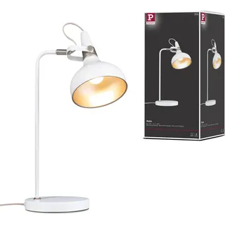 Paulmann 78482 Tischleuchte Juna E14 max. 20W Weiß matt, Champagner Metall