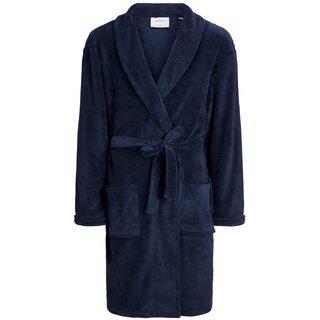 JACK & JONES Men's JACFLEECE Bathrobe Bademantel, Navy Blazer, L