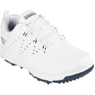 SKECHERS Damen Go Pro 2 Spiked Wasserdichter Golfschuh, weiß/Marineblau, 37
