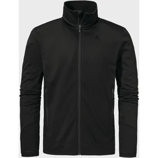 Fleecejacke SCHÖFFEL "Hiking Fleece Jk Style Milagle MNS", Herren, Gr. 54, schwarz (9990, schwarz), Oberstoff: 100% Polyester; Futter: 100% Polyester, regular fit, Jacken Fleecejacke
