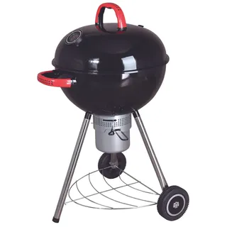 Tarrington House Kugelgrill Tatum, Holzkohle, Standgrill Kohle, Ø 57 cm, Stahl, mit Grillrost und Räder, abnehmbarer Aschenbecher, schwarz