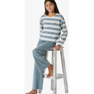 SCHIESSER Mädchen Schlafanzug Set Pyjama lang - 100% Organic Bio Baumwolle - Größe 140 bis 176