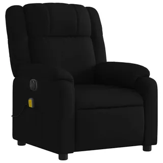 Massagesessel Elektrisch Schwarz Stoff - Schwarz