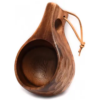 JINYOMFLY Holztasse Holztassen Kuksa, 200ml Natürlicher Holzbecher, Holz Becher Outdoor Tragbar, Trinkbecher Camping für Wandern, Freien oder als Geschenk