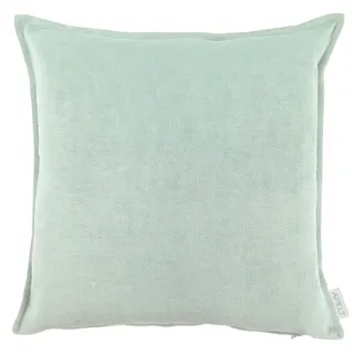 Dekokissen APELT "Tahoe", blau (türkis), B:45cm H:5cm L:45cm, Baumwolle, Polyester, Dekokissen_Sitzkissen_Kissenhüllen, Dekokissen