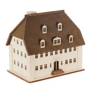 Lichterhaus Schule OHNE Leuchtmittel Höhe 95mm NEU Weihnachtshaus Adventshaus