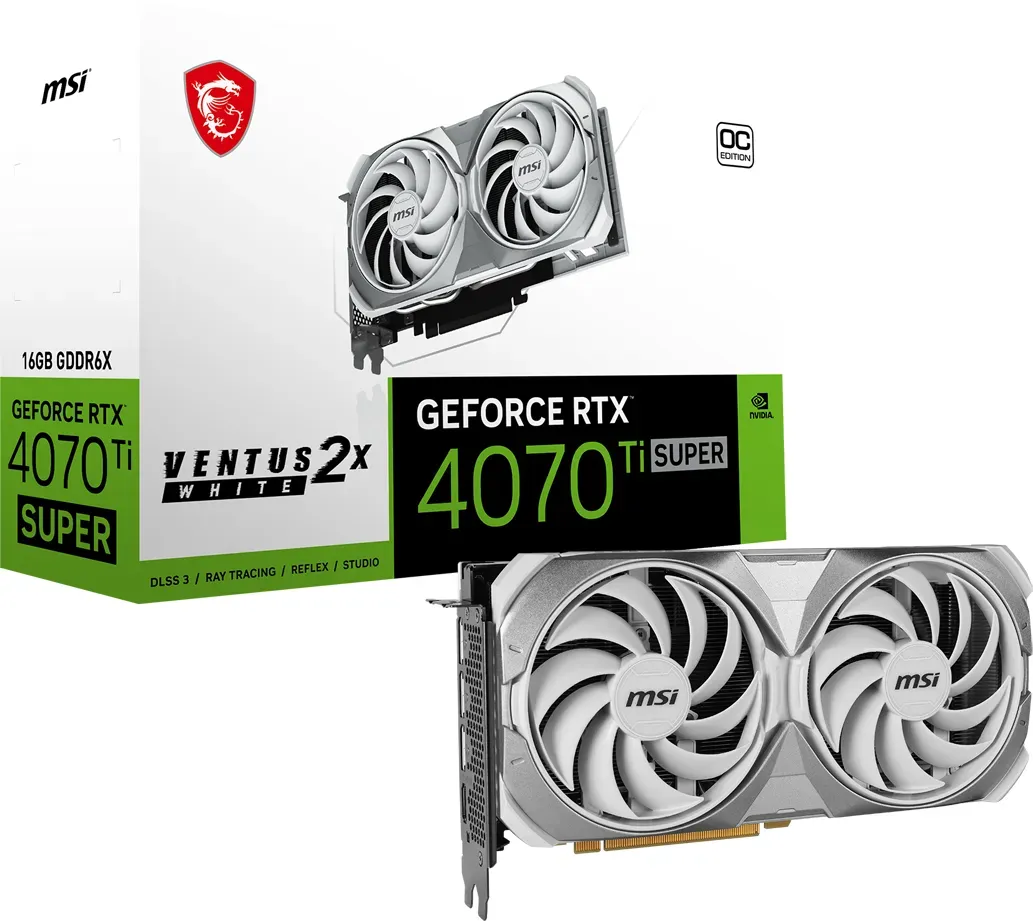 Bild von RTX 4070 Ti SUPER 16G Ventus 2X White OC 16 GB GDDR6X V513-629R