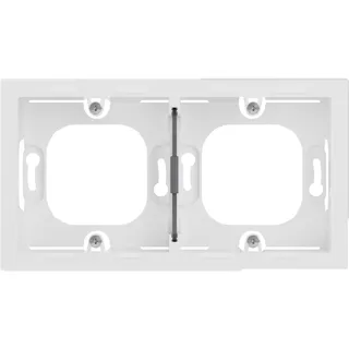 Legrand LEGRAND, SEANO Aufputzgehäuse 2-fach zur Verwendung mit Abdeckrahmen der Serien SEANO und SEANO+, Oberflächenmontage, Farbe: Ultraweiß,