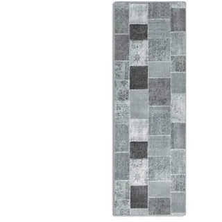 Novel Läufer , Grau , Textil , Uni , rechteckig , 80x350 cm , pflegeleicht , Teppiche und Böden, Teppiche, Teppichläufer, Läufer