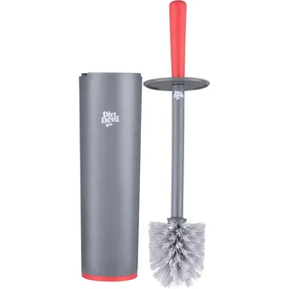 Dirt Devil WC-Bürste mit Halterung Grau/Rot
