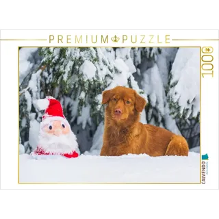 Calvendo Verlag GmbH CALVENDO Puzzle Nova Scotia Duck Tolling Retriever Weihnachten 1000 Teile Lege-Größe 64x48cm Foto-Puzzle für glückliche Stunden
