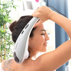 Bild von InnovaGoods® Elektrische Handmassagegerät Halaxer, massiert Ihren Körper tief und entspannend, mit 3 austauschbaren Köpfen, ideal für Zuhause und Arbeit.