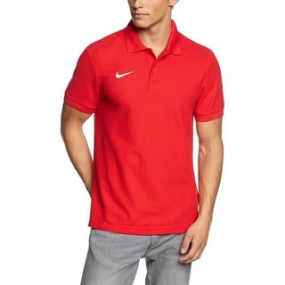 Nike Herren Poloshirt TS Core, university red/white, M, 454800-657