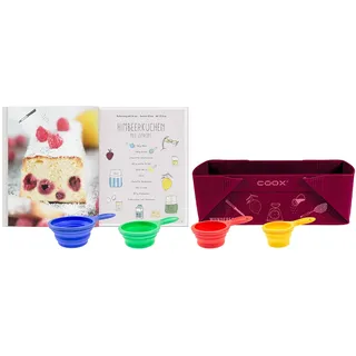 coox Kinder-Backset, Backen mit Kindern – ganz ohne Wiegen, Backspaß für Groß und Klein, Silikon BPA-frei, hervorragende Qualität