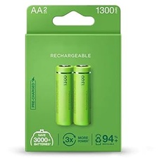 1300 mAh AA wiederaufladbare Batterie ab Werk vorgeladen, Blister 2 Batterien