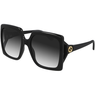 GUCCI Gg0876s Sonnenbrille, Schwarz/Schwarz/Grau, 58