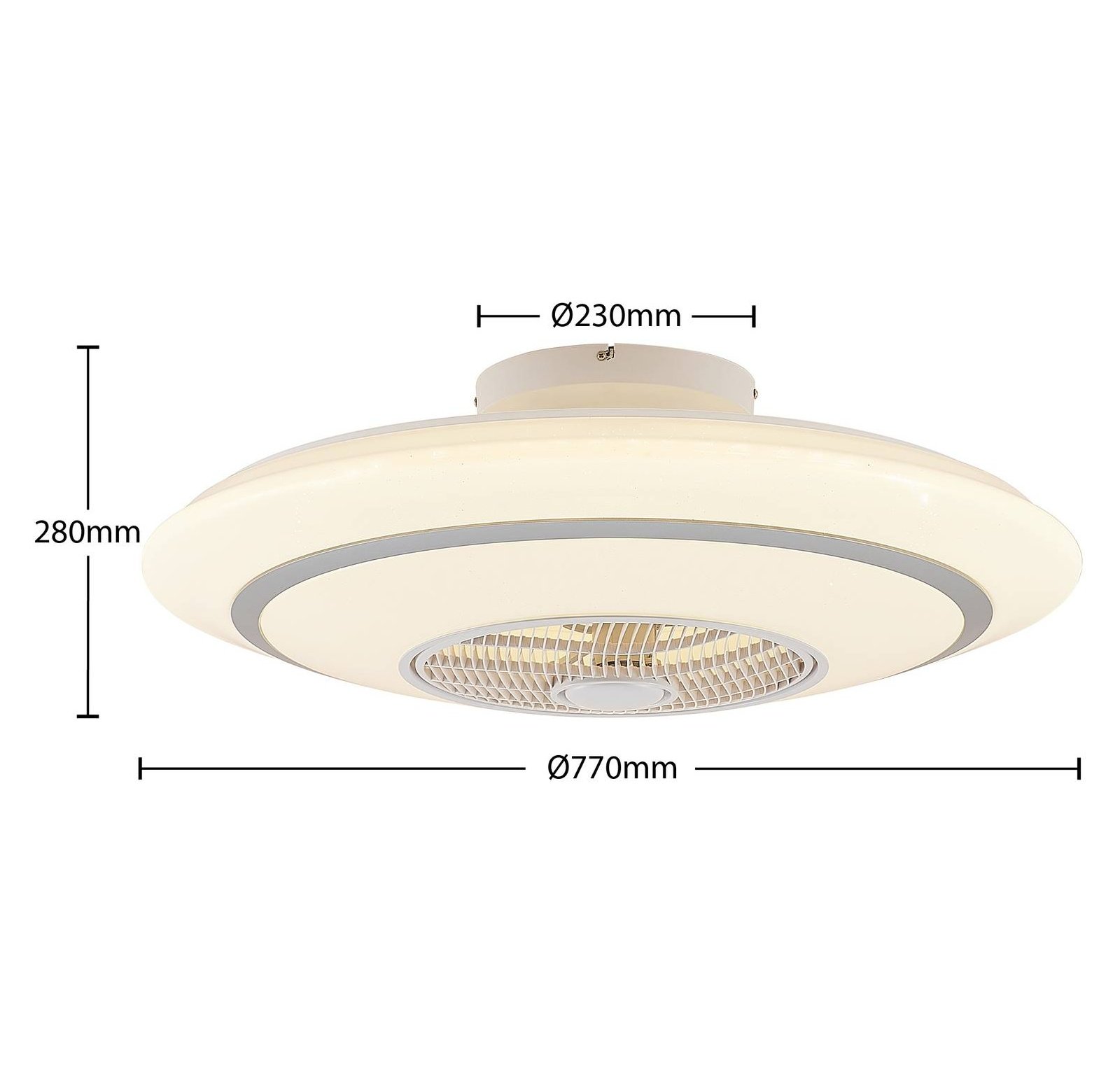 Bild von Kheira LED-Deckenventilator, 55 W