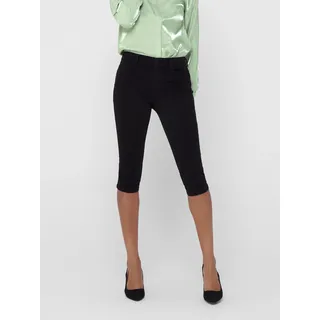Caprijeans ONLY "ONLRAIN – Skinny Fit mit mittlerer Leibhöhe für moderne Silhouette", Damen, Gr. XS (34), N-Gr, schwarz, Denim/Jeans, Obermaterial: 53% Viskose, 29% Baumwolle, 17% Polyester, 1% Elasthan, unifarben, skinny fit knielang, Jeans Caprijeans, skinny fit, Denim/Jeans, Viskosemischung, unifarben, pflegeleicht, Topseller